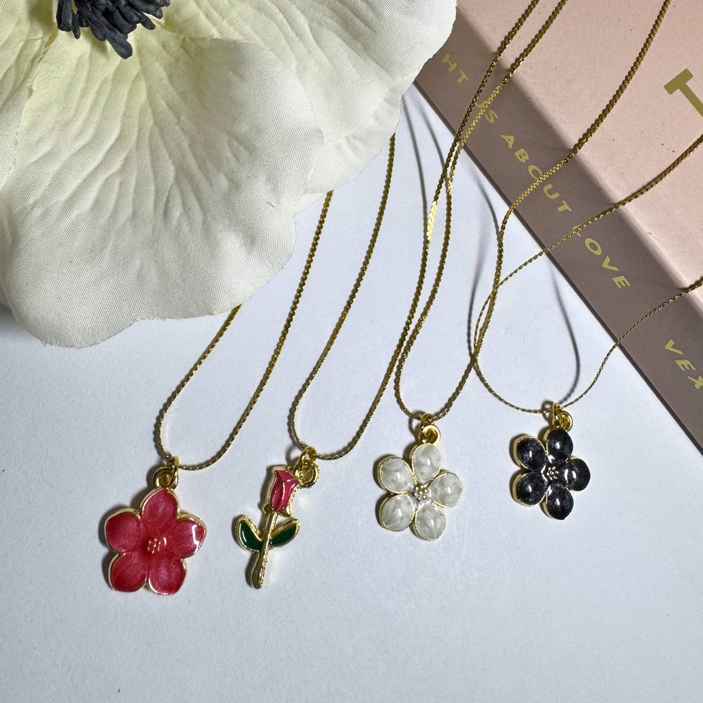 Necklace - Gold-Plated Charms