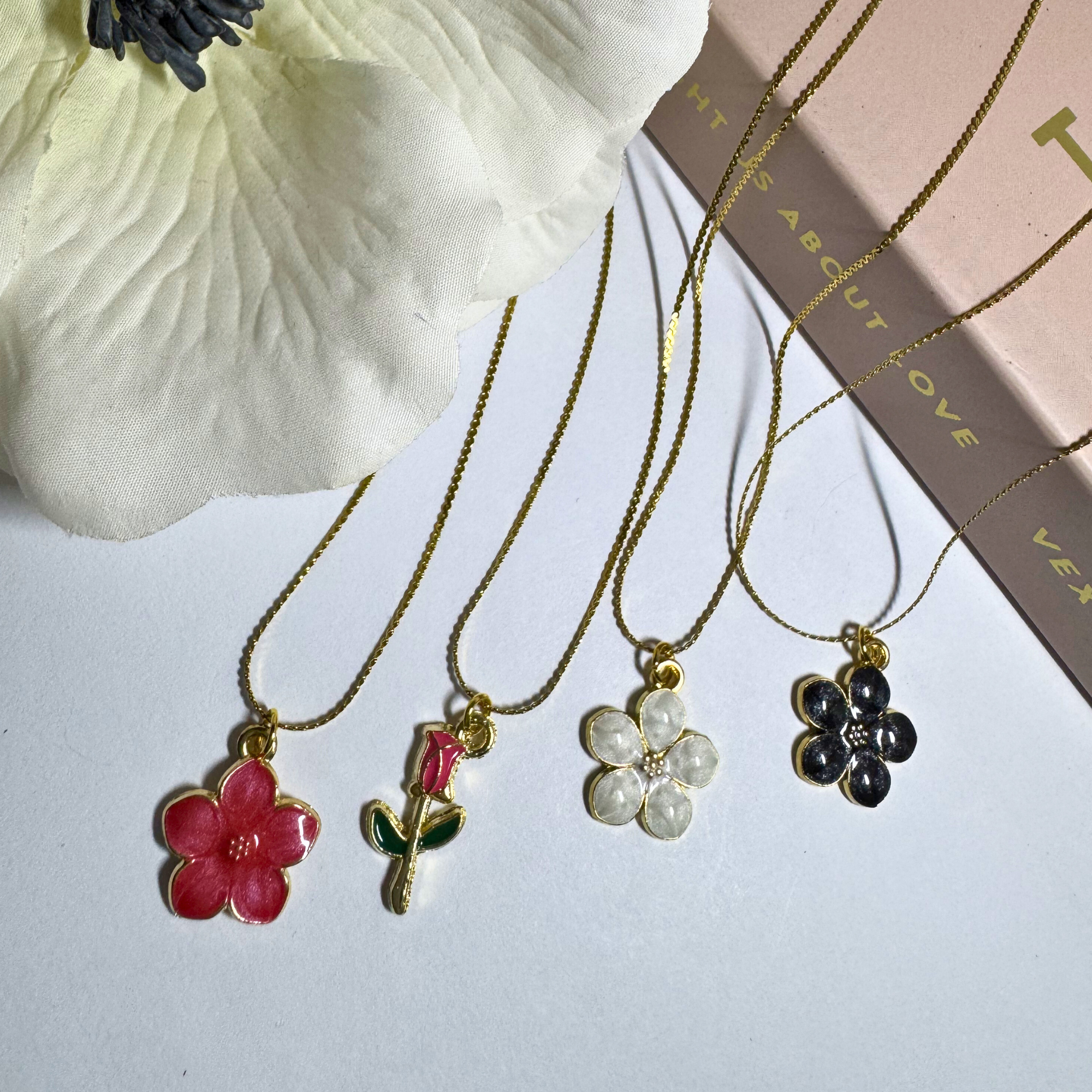 Necklace - Gold-Plated Charms