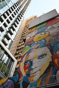 Colorful Murals at Art Lane, HK